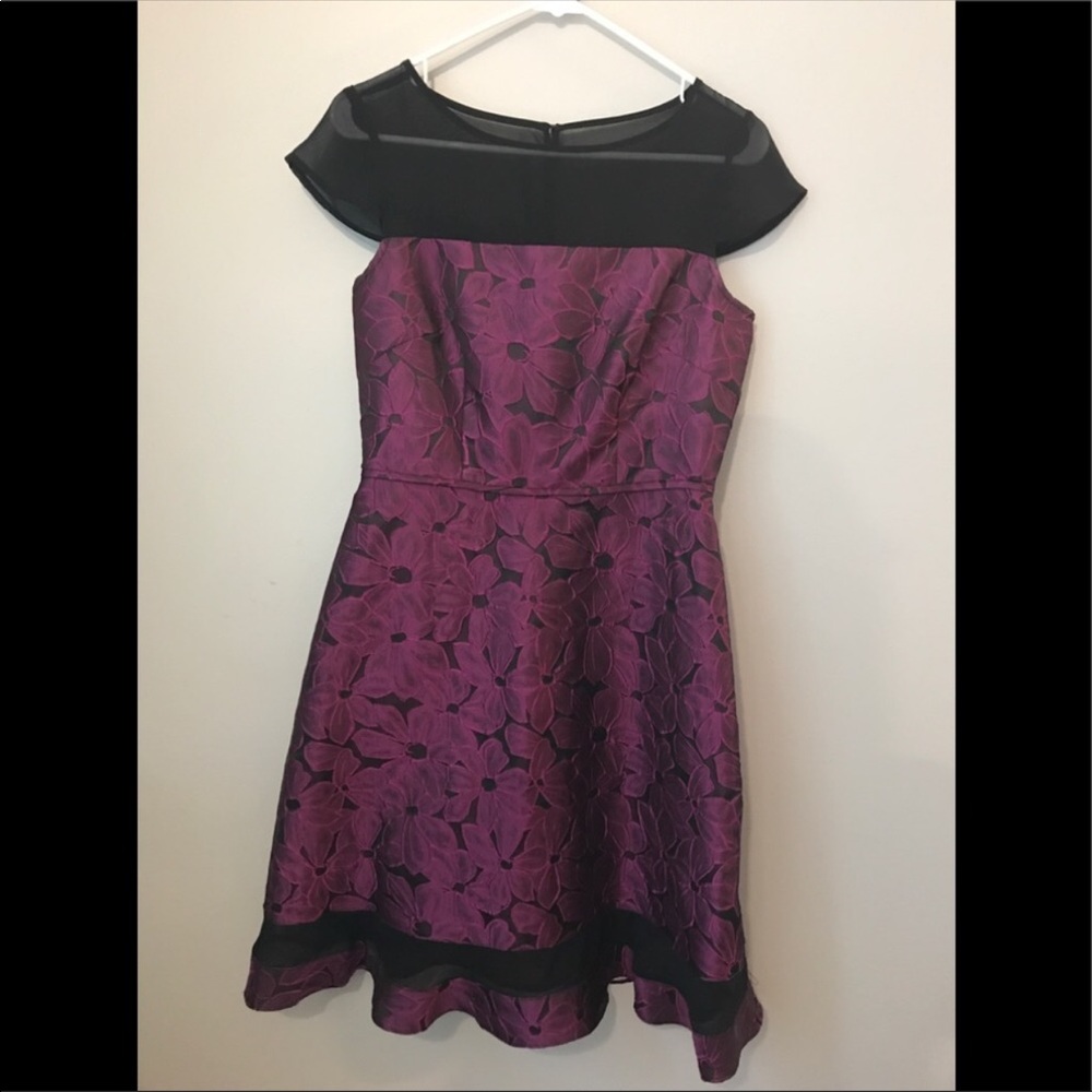ADRIANNA PAPELL Purple Dress